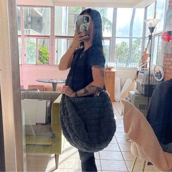 NWOT Cos Oversized Quilt Crossbody Grey Denim (SOLD OUT) - Picture 7 of 7